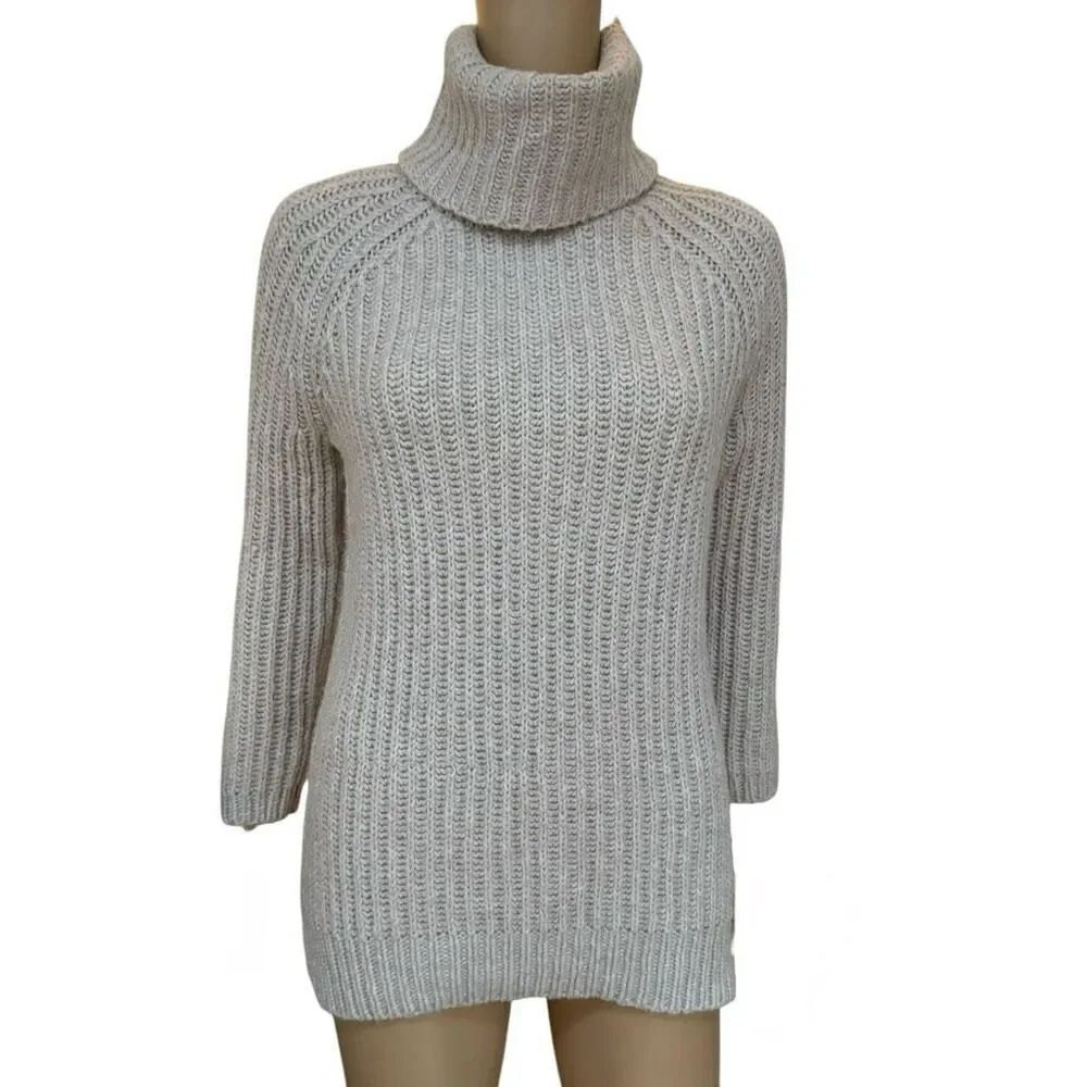 Madewell wool/alpaca blend turtleneck ribbed sweater size XS